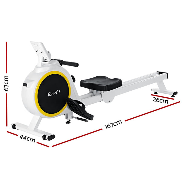 Rowing Machines Everfit Rowing Machine 16 Levels Magnetic Rower Home Gym Cardio Workout