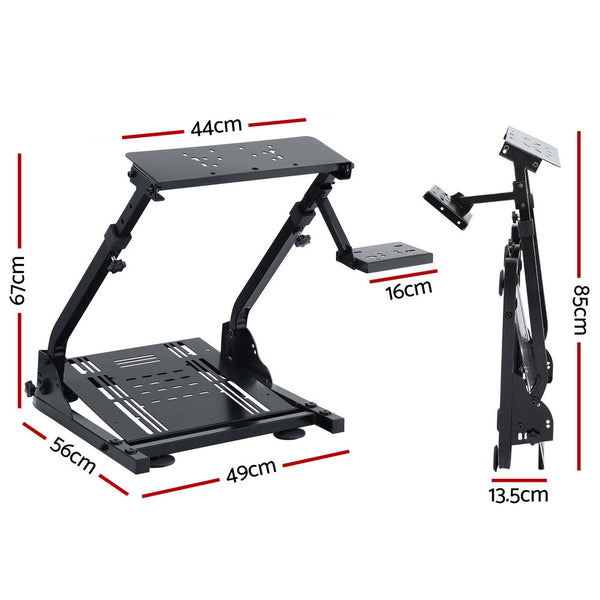 Artiss Racing Simulator Stand Foldable Wheel For Logitech G29 Other Video Game Accessories