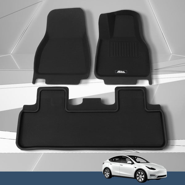 Weisshorn Tesla Model Y Rubber Mats Carpets Front Rear Set Rhd 21 24 Floor Mats Carpets