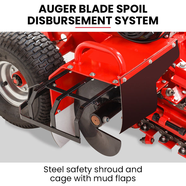 Baumr Ag Baumr Ag Trencher 600Mm / 24" Ditch Digger 4 Stroke Petrol Chain Driven Post Hole Diggers & Augers