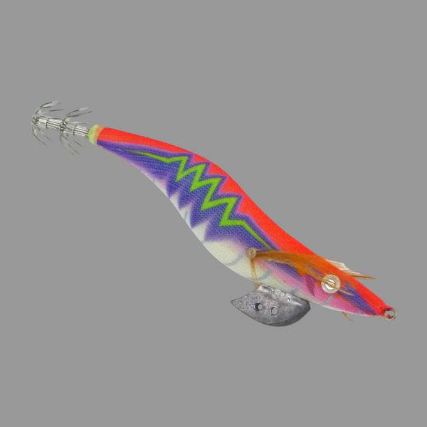 Finesse Rumoika Squid Jig Red Flare 3.5 2 Pack Baits & Lures