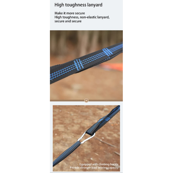 Elosung Red Outdoor Camping Hammock With Mosquito Net Anti Tip Nylon Fabric Single/Double Person Quick Setup Hammocks