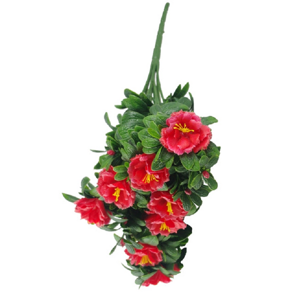 Red Rose Bunch Uv 45Cm Floral Décor