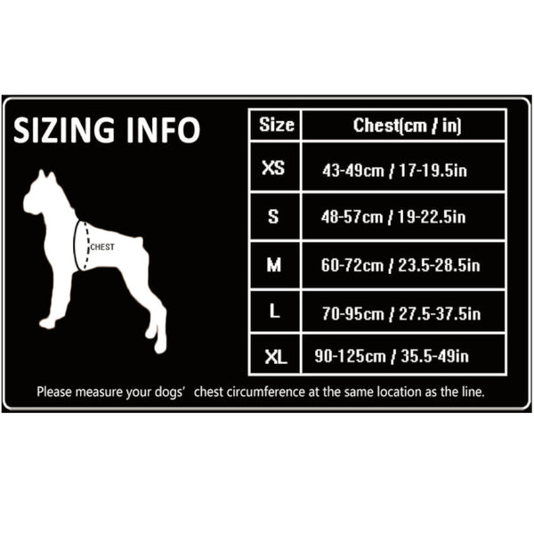 Reflective Heavy Duty Harness Black Xs Harnesses
