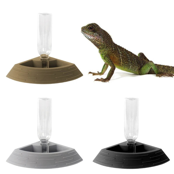 Reptile Water Food Feeder Automatic Dispenser For Turtles Bearded Dragons Geckos Reptiles