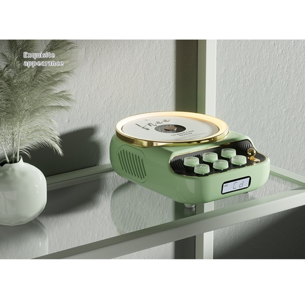 Retro Bluetooth Ambience Light Cd Player Portable Desktop Outdoor Use Audio Docks & Mini Speakers