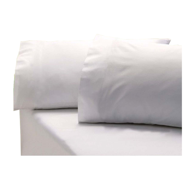 Revive 400Tc Cotton Sateen Combo Set Double White Sheets