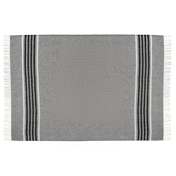 Codu Richmond Throw Reclaimed Wool Blend Grey Throws & Afghans