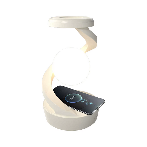 Rotating Moon Desk Lamp With Wireless Charging Sensor Control Table Lamps