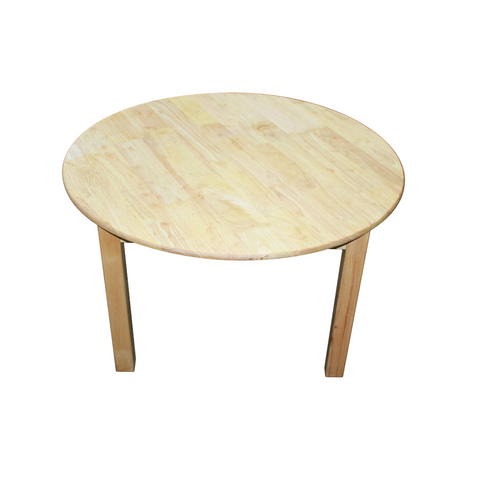 Rubberwood Round Table 90 Kids Tables