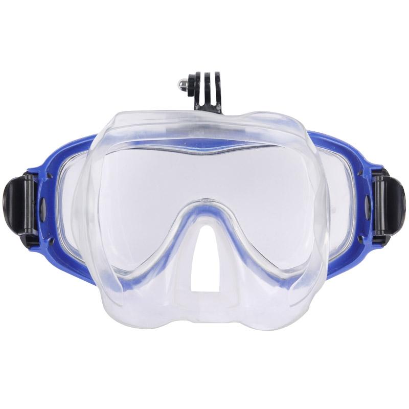 Gopro Compatible Diving Mask For Water Sports With Adjustable Strap And Anti Fog Lens Underwater Cases & Housings