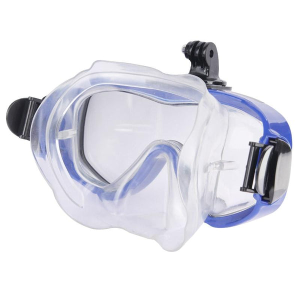 Gopro Compatible Diving Mask For Water Sports With Adjustable Strap And Anti Fog Lens Underwater Cases & Housings