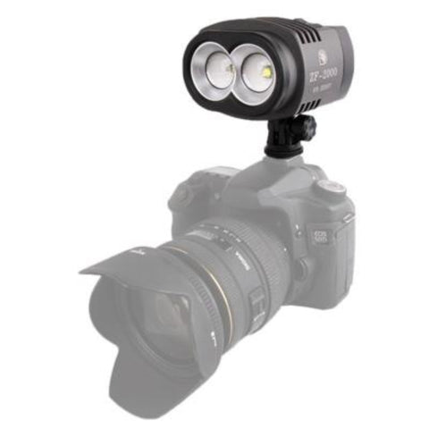 Two Led Video Lights For Camera And Camcorder Zf 2000 With Adjustable Colour Temperature Lighting Units