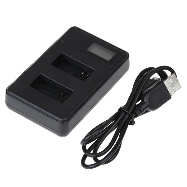Lcd Screen Dual Battery Charger For Gopro Hero3 With Charging Capacity Display Chargers & Cradles