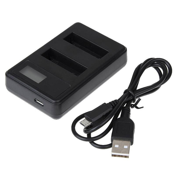 For Gopro Hero4 Dual Battery Charger With Lcd Screen Efficient Charging Chargers & Cradles