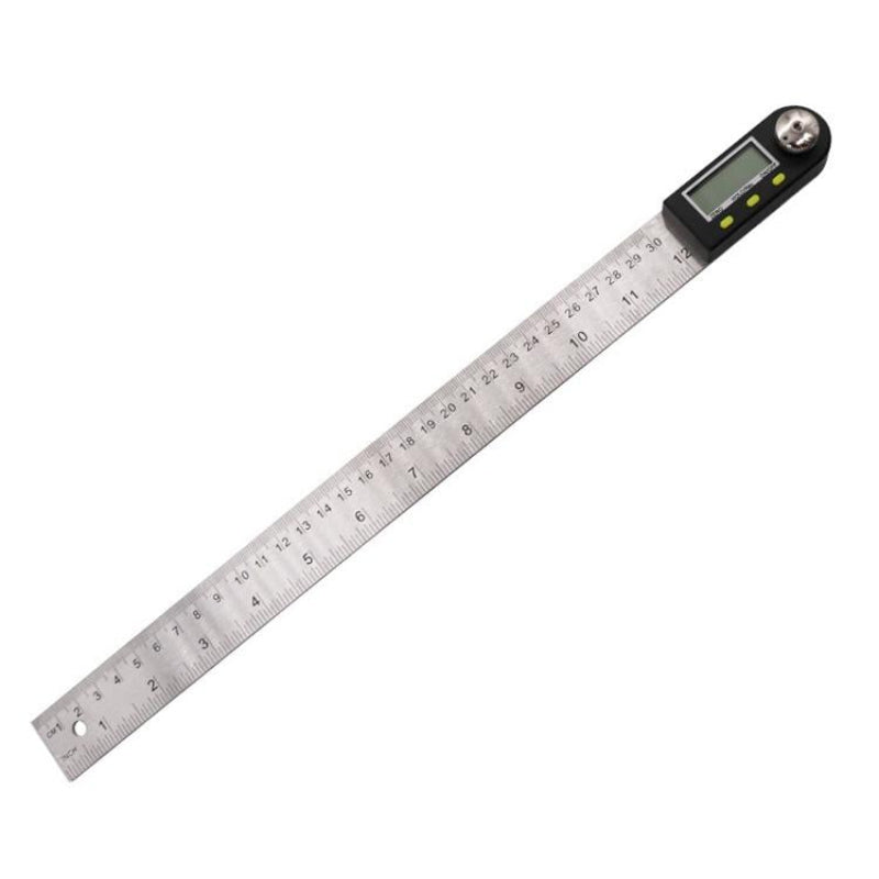 2 In 1 Digital Angle Finder Protractor Goniometer Ruler With Stainless Steel Design Rulers