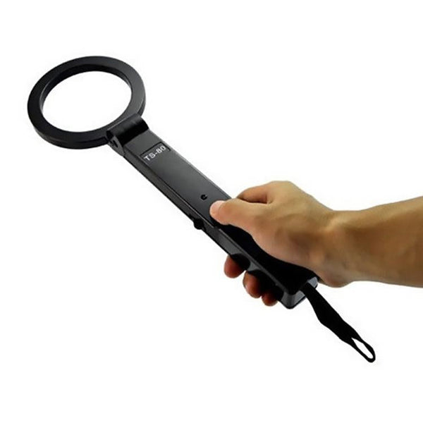 Hand Held Metal Detector Folding Black For Security Applications Metal Detectors