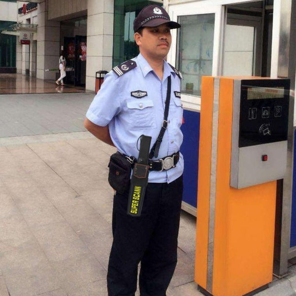 Black Super Scanner Wand Metal Detector Compact Portable Security Scanning Tool Metal Detectors