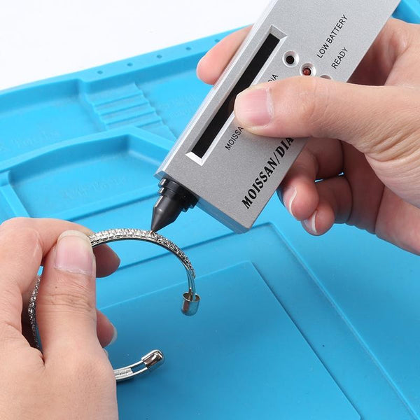 Silver Moissanite And Diamond Tester With 9V Battery Power Supply Other Tools