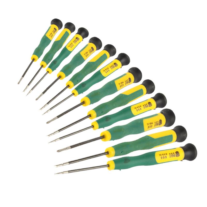 12 Piece Precision Screwdriver Set For T2 And T8 Device Repair In Green Screwdrivers & Nutdrivers