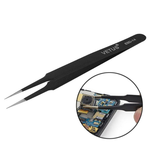 Anti Static Precision Tweezers Esd 14 For Mobile Phone Repairs And Maintenance Mobile Phone Parts