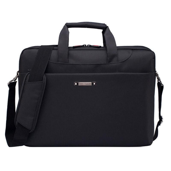 Waterproof Nylon Laptop Bag 15.6 Inch One Shoulder Black Stylish Durable Design Laptop Cases & Bags
