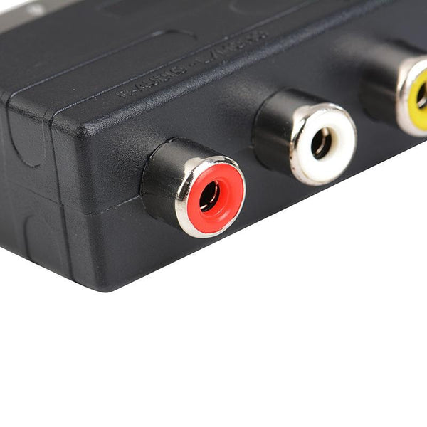 20 Pin Male Scart Adapter For Audio Video Devices With Phono Connectors Cables & Adapters