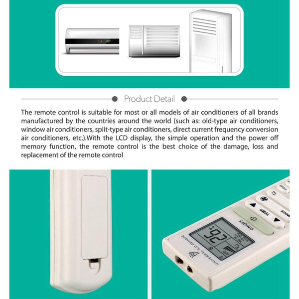 Universal Air Conditioner Remote Control K 9099E For Home Use Remote Controls