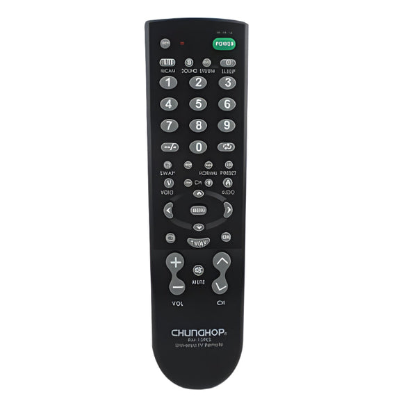 Black Universal Television Remote Control Rm 139Es For Home Entertainment Systems Remote Controls