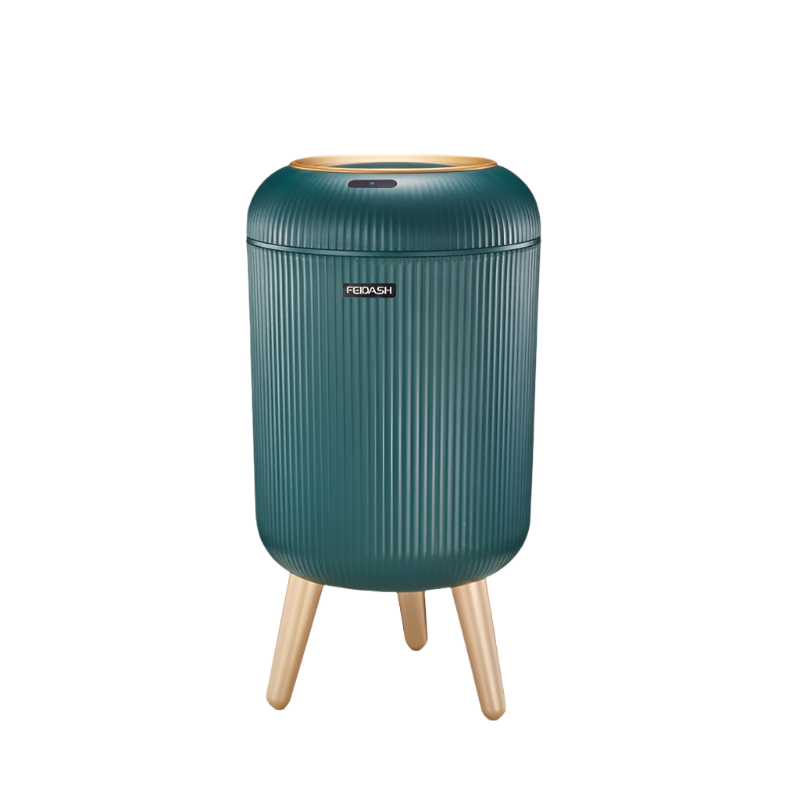 Automatic Trash Can With Lid Small Plastic Smart Motion Sensor For Bedroom Bathroom Kitchen Office Rubbish Bins