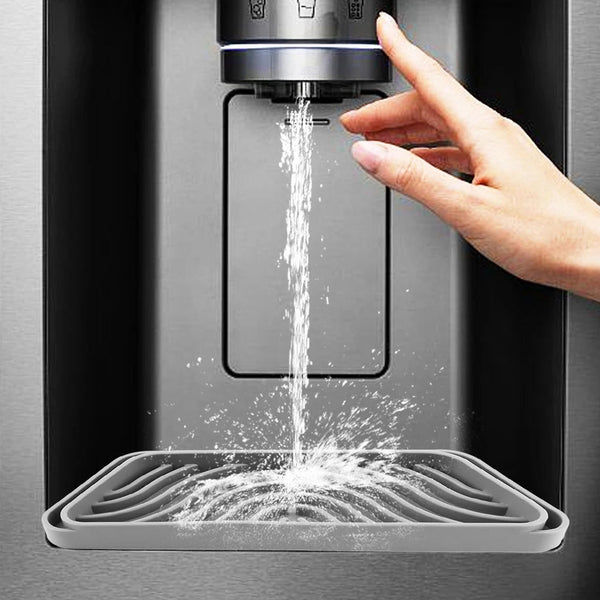 2Pcs Spill Proof Water Dispenser Tray Home Silicone Drain Pad Refrigerator Drip Filter Catcher Anti Splash Refrigerator & Freezer Parts