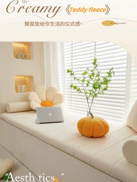 Customized Teddy Sponge Windowsill Cushion Waterproof Non Slip Sofa Bench Seat Pad Cushions & Decorative Pillows