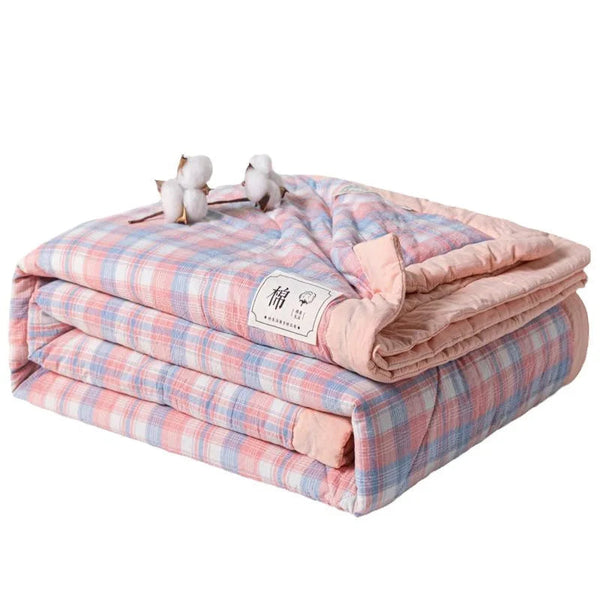 Bed Summer Cooling Quilt Queen King Size Soft Skin Friendly Thin Comforter Blankets