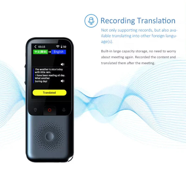 T11 138 Language Intelligent Translator 2025 Portable Speech Offline Real Time Ai Electronic Translators