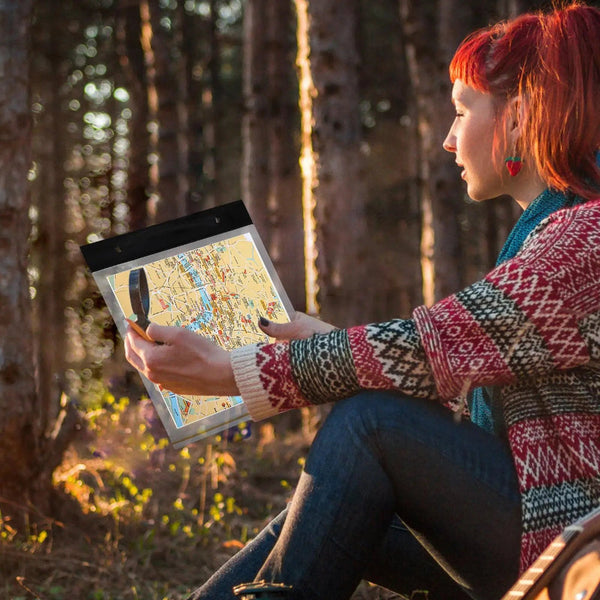 Map Case Transparent Waterproof Pvc Stationery Storage Holder Cover Camping Fishing Picnic Mountaineering Pocket Bag Waist Packs & Bags