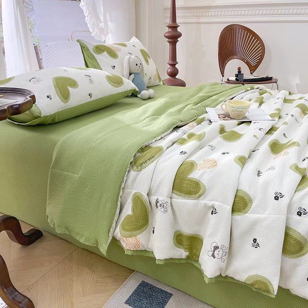 Japan Summer Cotton Quilt Hotel Bed Cooling Thin Quilts Sleep Blanket Blankets