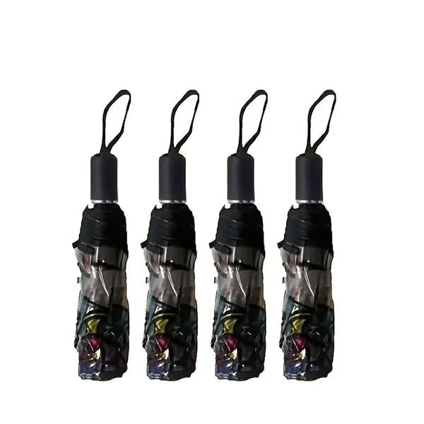 British Wind Rainforest Arch Transparent Umbrella Stained Glass Long Handle Automatic Large Romantic Sunny Umbrellas