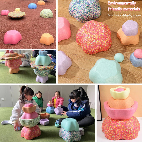Foam Balance Stepping Stone Kids Sports Toys Touch Sensory Integration Training Equipment Outdoor Games For Children Other Outdoor Toys