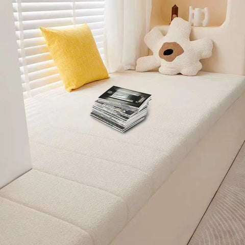 Customized Teddy Sponge Windowsill Cushion Waterproof Non Slip Sofa Bench Seat Pad Cushions & Decorative Pillows