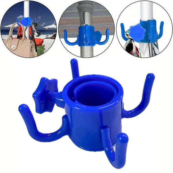 Beach Umbrella Hook Hanging Camping Trip Four Corner Clasp For Towels Bags Hats Tent Accessories Umbrella Accessories