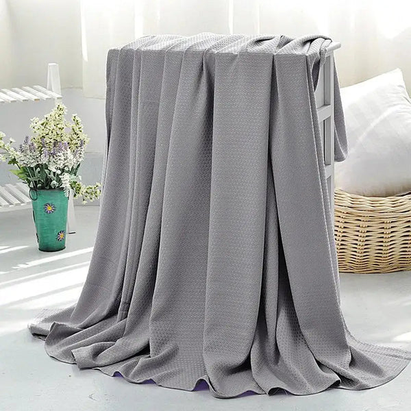 Cooling Bamboos Air Conditioning Throw Blanket Breathable Fiber Blankets