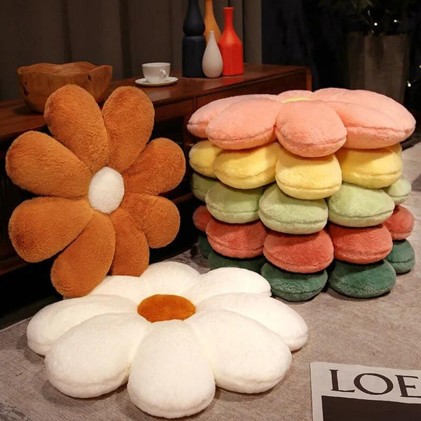 Cushions & Decorative Pillows Plush Dark Pink Flower Shape Stuffed Soft Pillow Cushion For Home Decor 50Cm