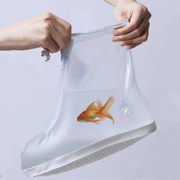 Silicone Waterproof Shoe Cover Unisex Shoes Protectors Rain Boots For Indoor Outdoor Rainy Reusable Quality Non Slip Shoe Covers