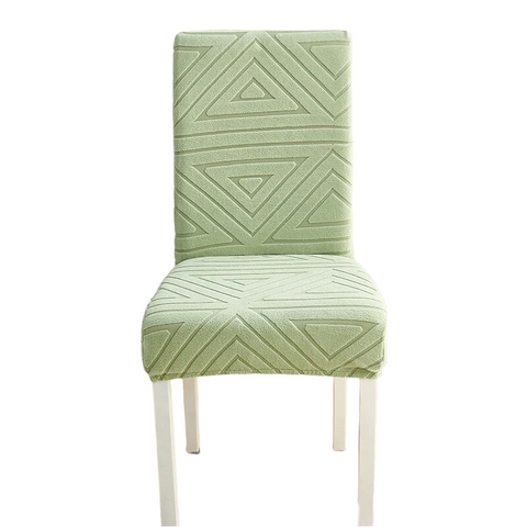 Chair Cover Light Green Triangular Design Elastic Material For Garden Slipcovers