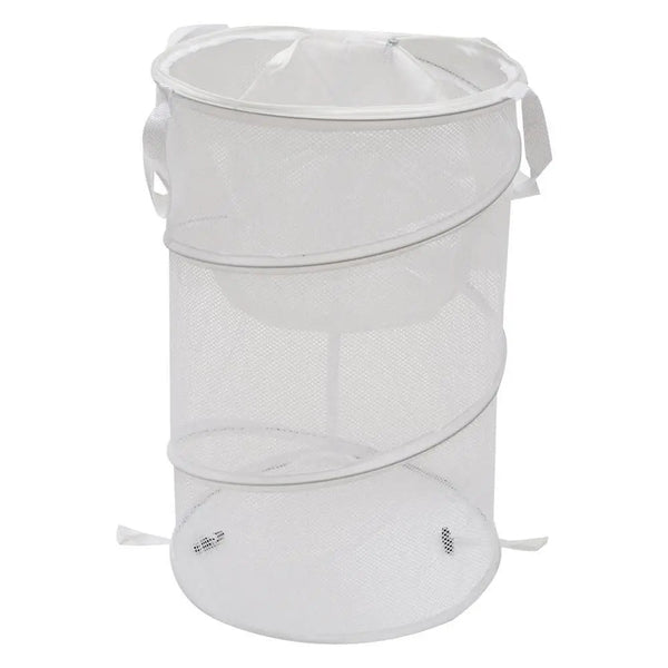 Laundry Basket Dirty Clothes Storage For Dormitory With Double Handle Fine Mesh Foldable Net Bathroom Large Collapsible Laundry Baskets & Hampers