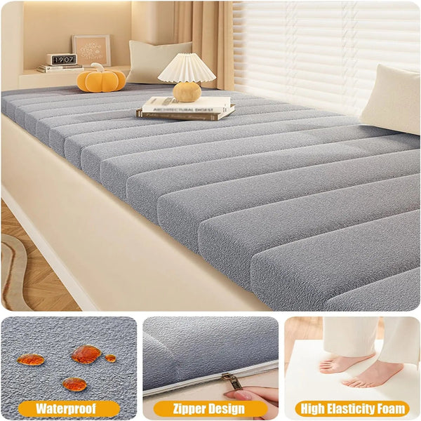 Customized Teddy Sponge Windowsill Cushion Waterproof Non Slip Sofa Bench Seat Pad Cushions & Decorative Pillows