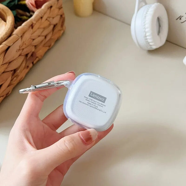 Earphone Case Violet Flower For Lenovo Xt62 Tws Soft Tpu Transparent Headset Cover Earbud Cases