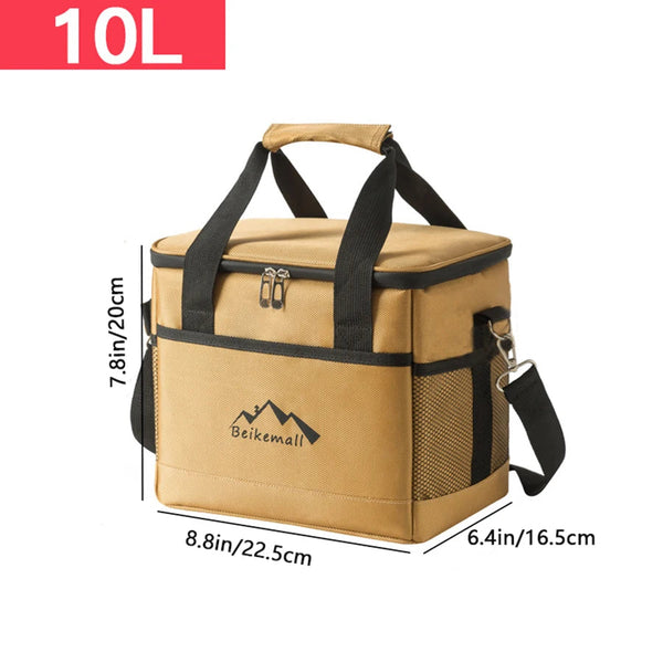 Large Capacity Portable Picnic Bag Outdoor Camping Waterproof Cooler Thickened Aluminum Foil Thermal Insulation Box Picnic Baskets & Backpacks