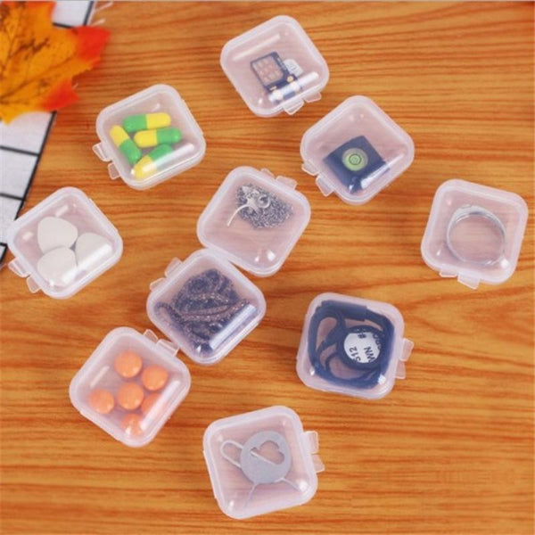 Jewelry Storage Containers Box 20 Pieces Transparent Portable Organizer For Storage Boxes