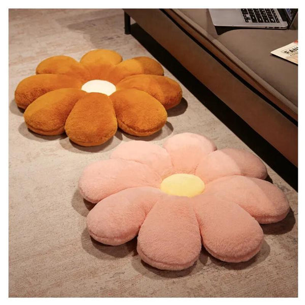 Plush Pillow Light Pink Flower Shape Stuffed Soft Seat Cushion Decor 50Cm Cushions & Decorative Pillows